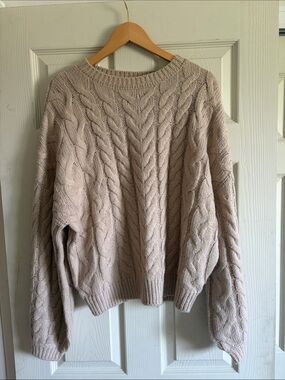 Cable knit sweater